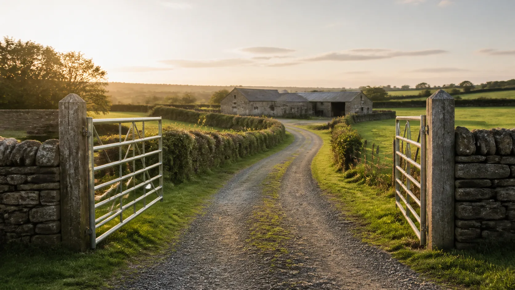 The entrance to the farm